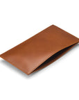 Havana Tan Tall Flat Leather Wallet With 8 CC