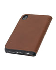 iPhone XS Max wallet case, havana tan, base