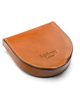 Leather horseshoe coin purse, havana tan, base