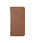 Havana Tan With Green Leather iPhone 12 Mini Wallet Case 