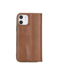 Havana Tan With Green Leather iPhone 12 Or 12 Pro Wallet Case