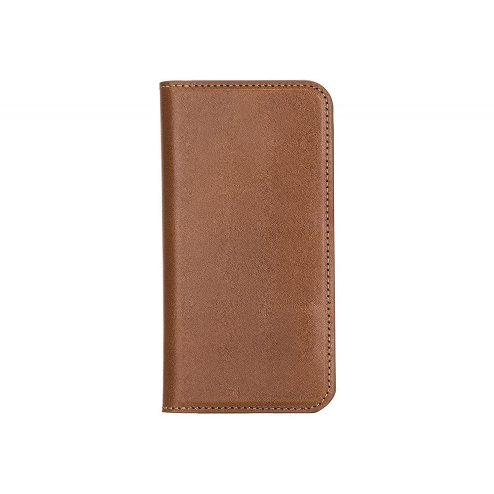 Havana Tan With Green Leather iPhone 12 Or 12 Pro Wallet Case