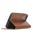 Havana Tan With Green Leather iPhone 12 Pro Max Wallet Case