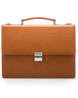 Havana Tan York 13" Leather Briefcase