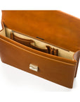 Havana Tan York 13" Leather Briefcase