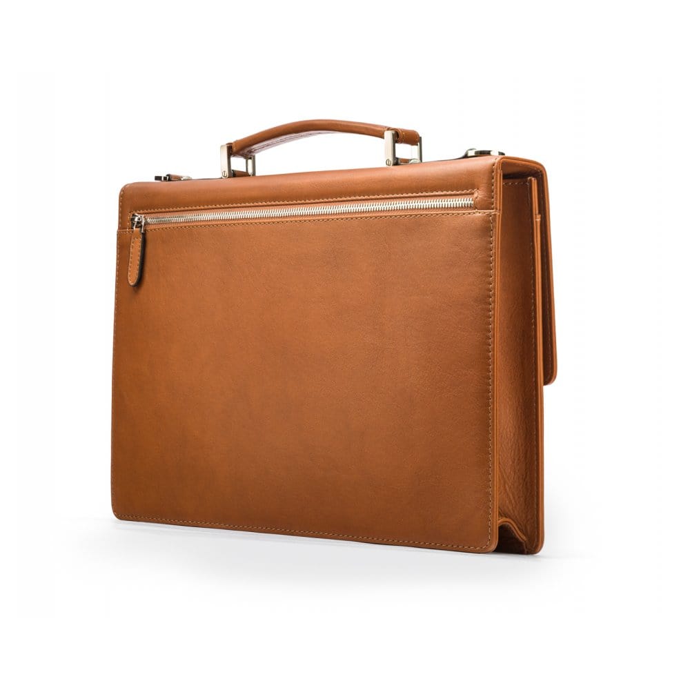 Havana Tan York 13" Leather Briefcase