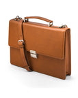 Havana Tan York 13" Leather Briefcase