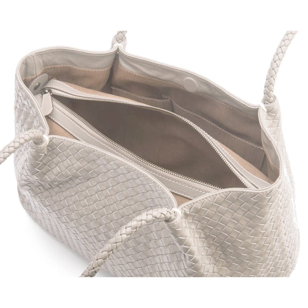Cassidy Woven Slouchy Bag - Ivory