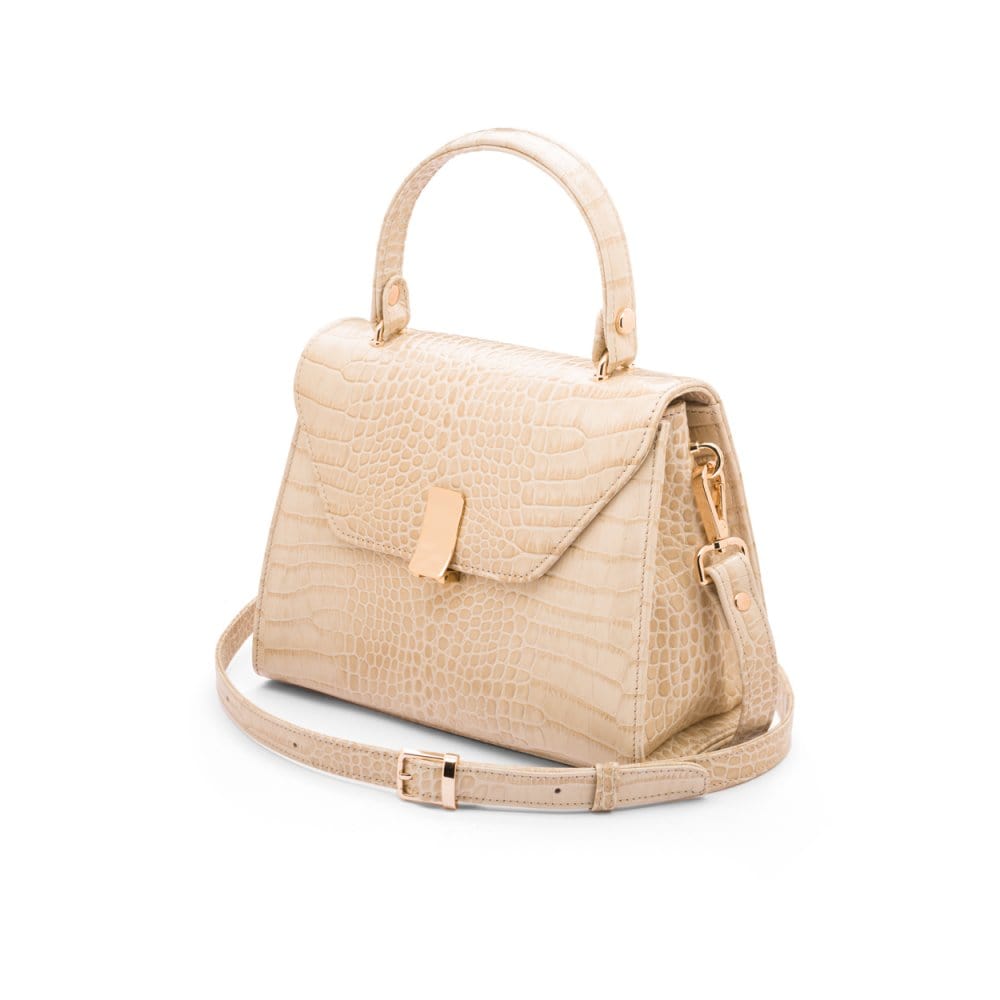 Ivory Leather Sabrina Bag