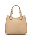 Megan Nubuck Hobo Handbag - Ivory