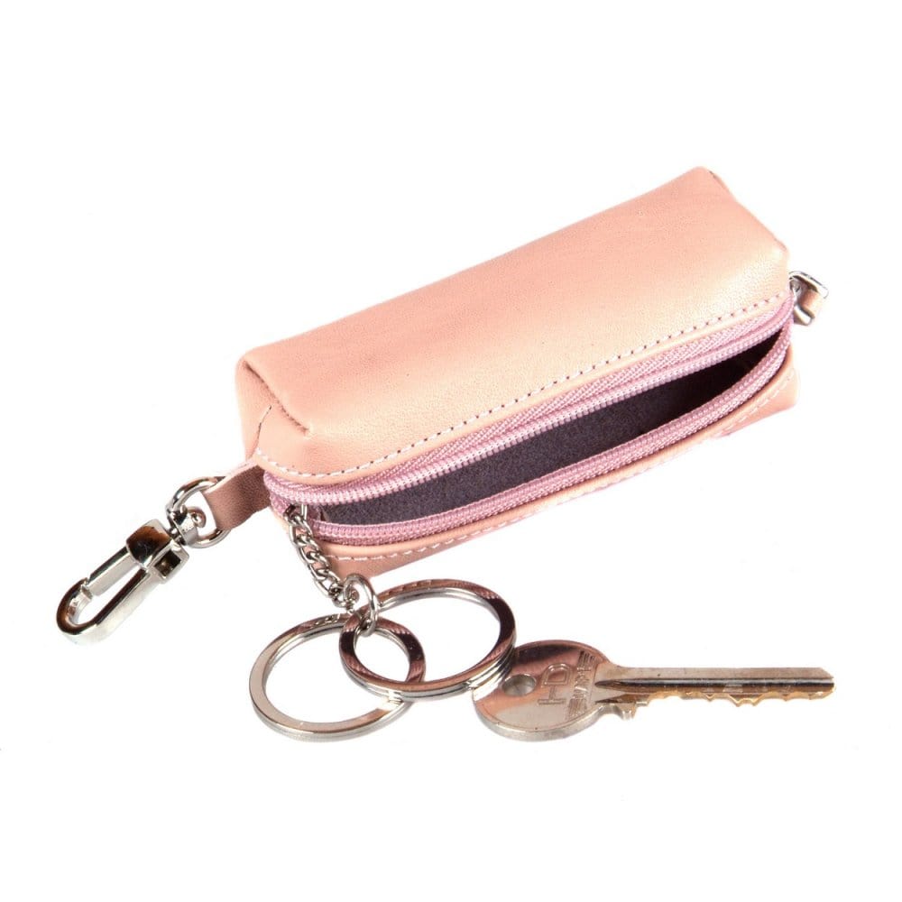 Ivory Rectangular Leather Key Case