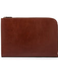 A4 zip around leather folder, light tan, front