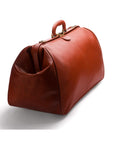 Large leather Gladstone holdall, light tan, side