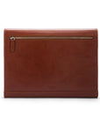 Leather envelope folder, light tan, back