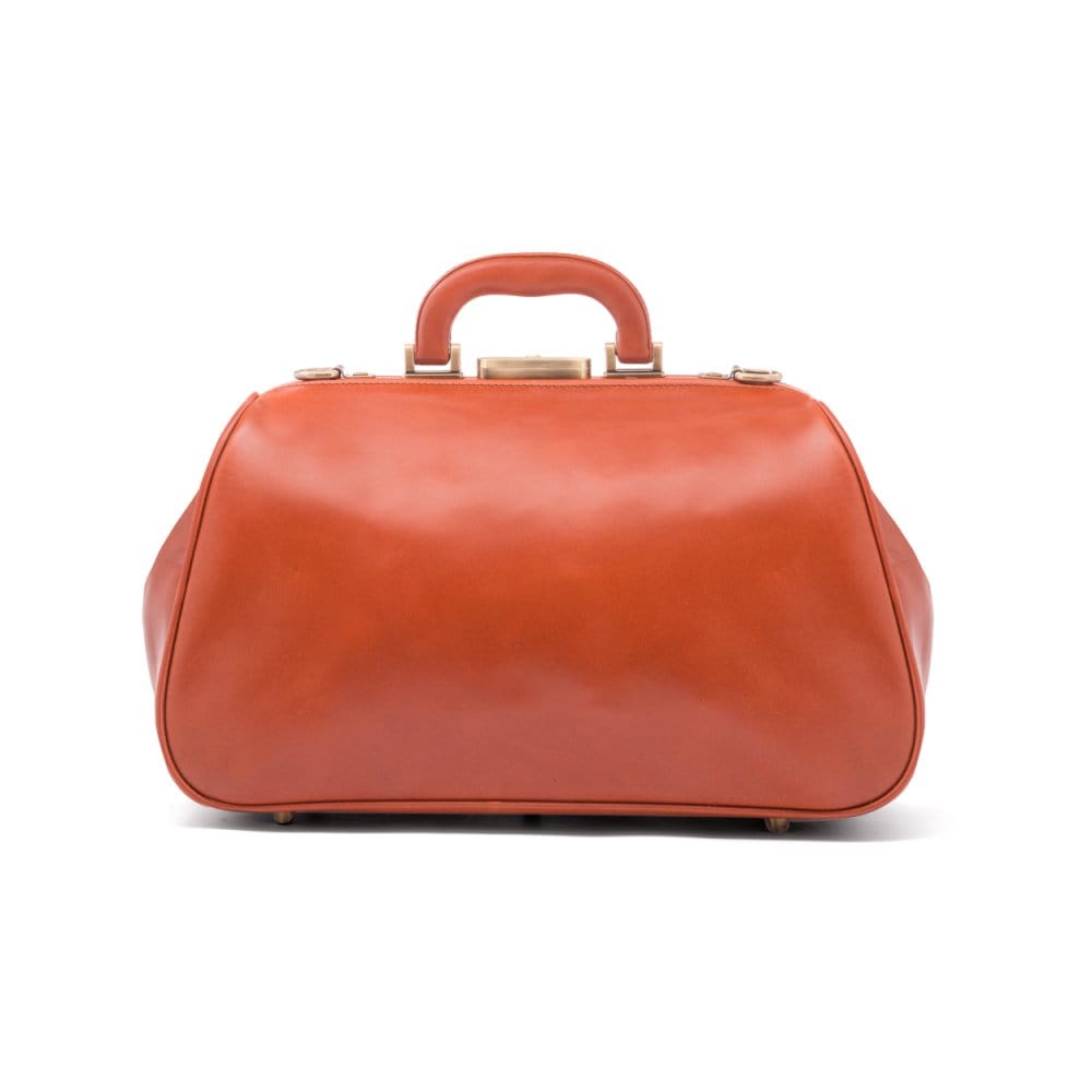 Small Gladstone Bag in Leather, light tan, back