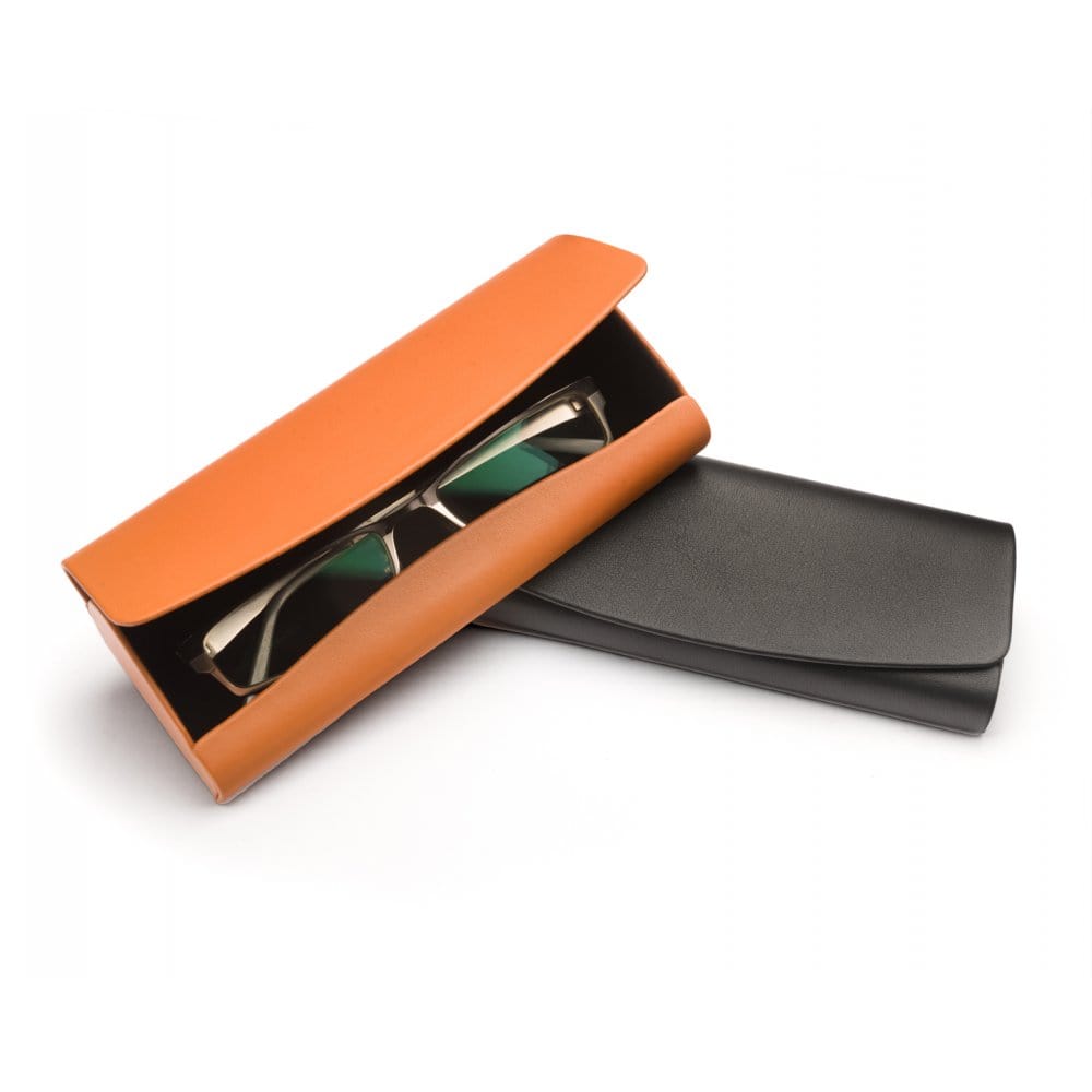 Leather hard shell glasses cases
