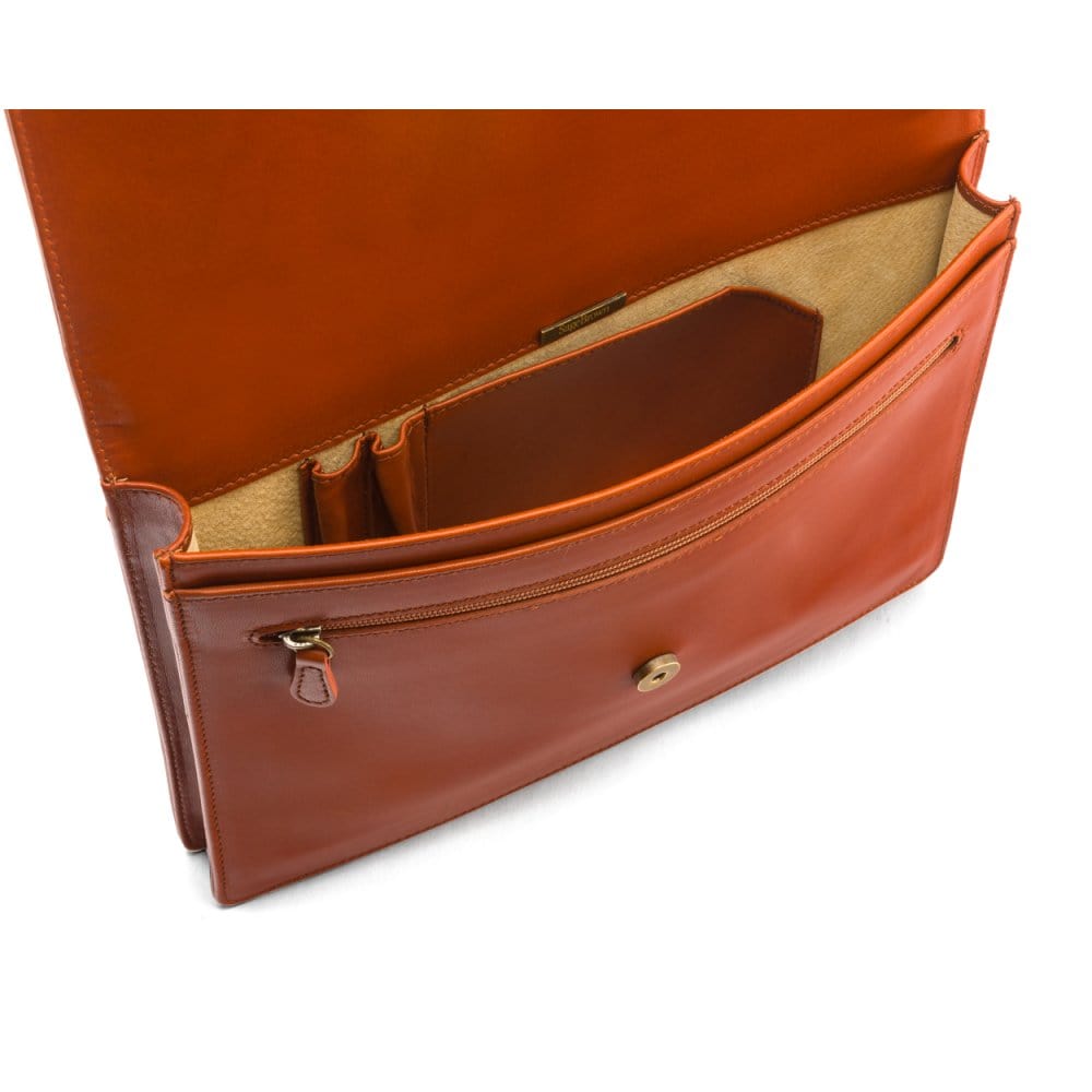 Small Rectangular Briefcases Small Leather Briefcase, Tan | Briefcases | SageBrown