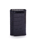 Key wallet with detachable key fob, navy croc, front