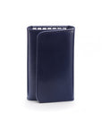 Key wallet with detachable key fob, navy, front