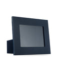 Leather photo frame, navy, 6x4", landscape