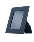 Leather photo frame, navy, 8x6", front