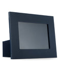 Leather photo frame, navy, 8x6", landscape