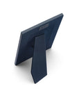 Leather photo frame, navy, 8x6", back