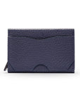 RFID pop-up credit card case, navy, front view