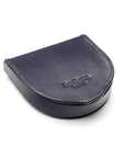 Leather horseshoe coin purse, navy, base