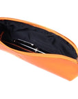 Orange Large Leather Pencil Case