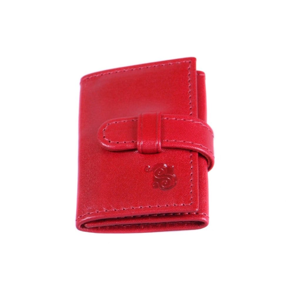 Oxblood Red Leather Collar Bone Wallet
