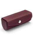 Leather lipstick case, purple, top