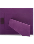 Leather photo frame, purple, 8x6", landscape back