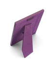 Leather photo frame, purple, 8x6", back