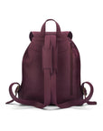 Small leather backpack, purple, back