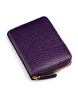 Small zip around purse, purple, front view