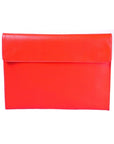 Red Saffiano Leather Envelope Folder