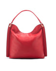 Carol Ann slouchy leather shoulder bag, red, back