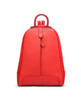 Ladies leather backpack, red, front