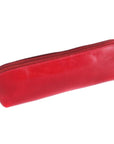 Red Large Leather Pencil Case