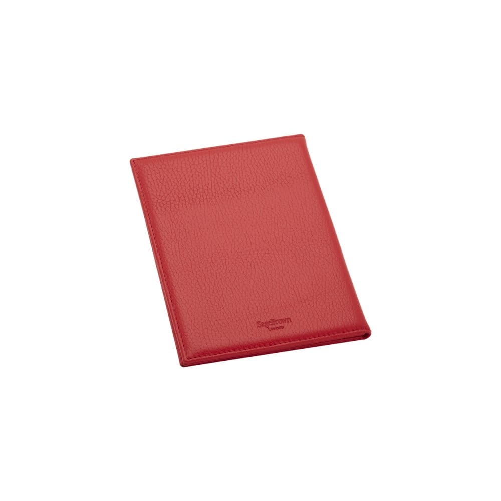 Double leather photo frame, red, 6 x 4", back