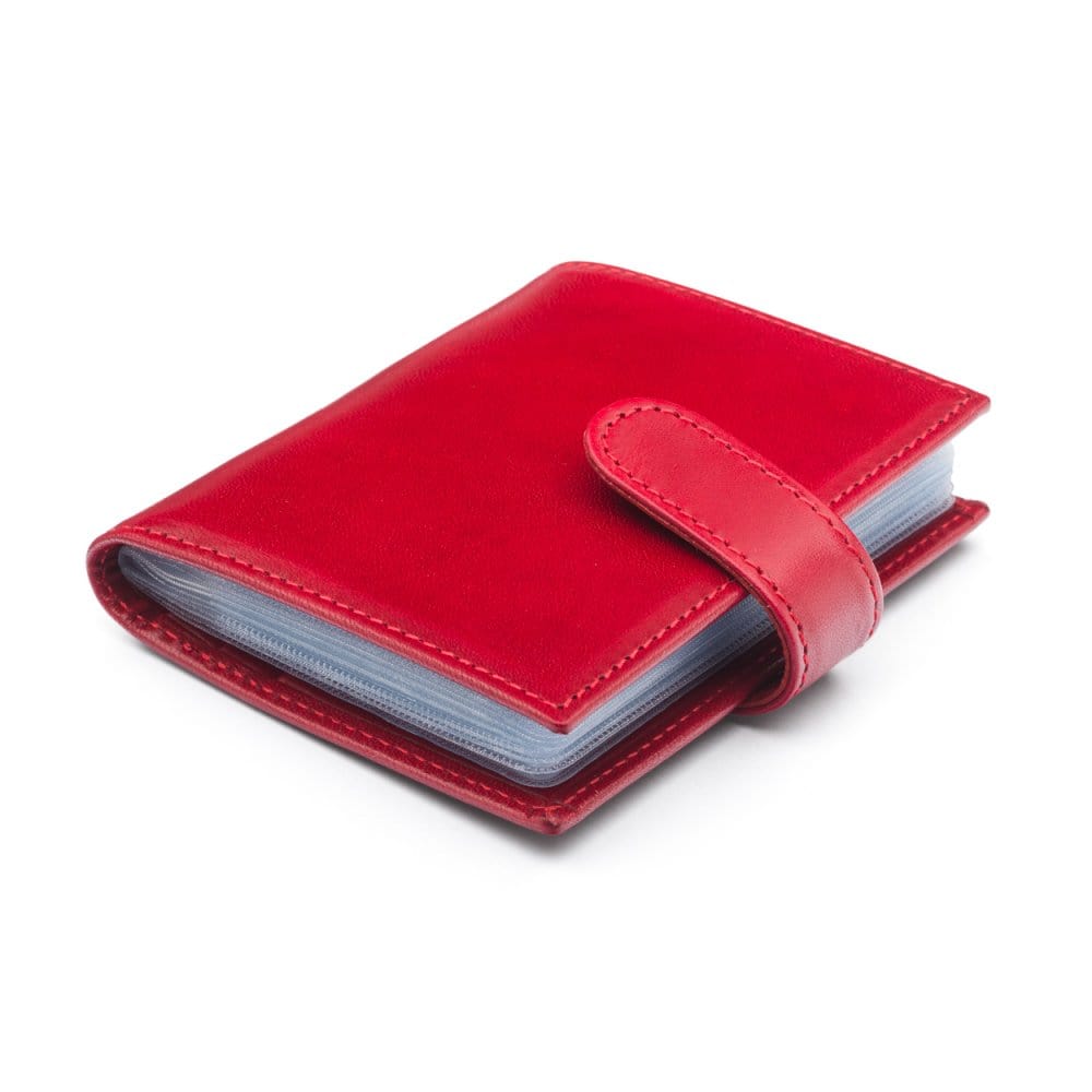 Leather Credit Card Case, Red | Card Holder | SageBrown