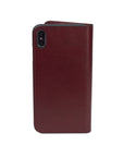 iPhone XS Max wallet case, red, back