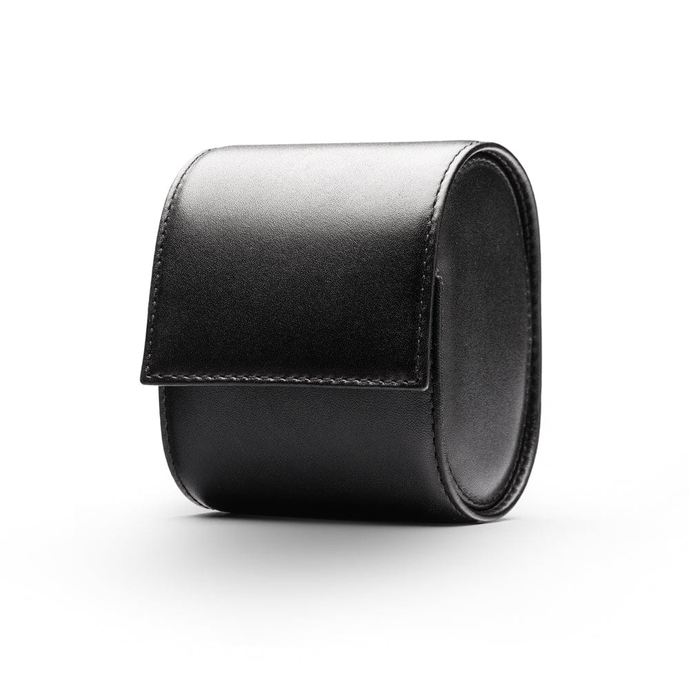 Single watch roll, black, front