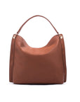 Carol Ann slouchy leather shoulder bag, tan, back