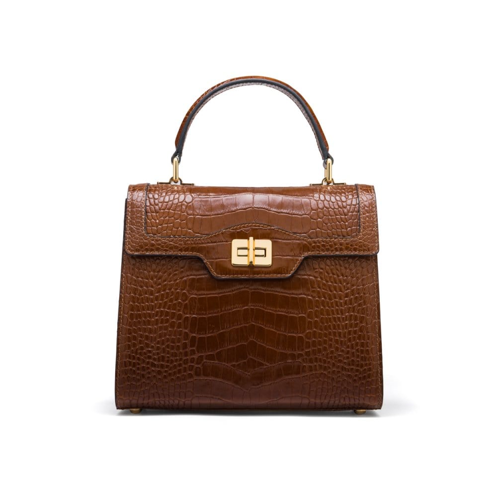 Tan Leather Signature Morgan Bag