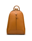 Ladies leather backpack, tan, front