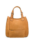 Megan Nubuck Hobo Handbag - Tan