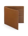 Soft leather RFID wallet, tan, front