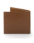 Soft leather RFID wallet, tan, back